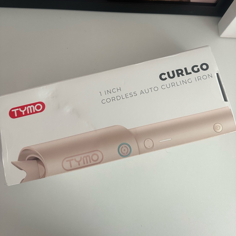CurlGo Cordless Auto Curling Iron - Cream
